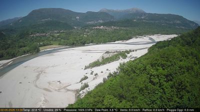 immagine della webcam nei dintorni di Andreis: webcam Pinzano al Tagliamento