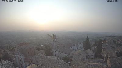 Preview delle webcam di Cingoli › Nord-Est: Monte Conero