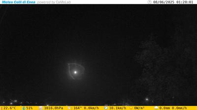 Preview delle webcam di Pomezia › Ovest: Colli di Enea - Pratica di Mare - Torvaianica