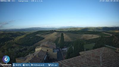 immagine della webcam nei dintorni di Pienza: webcam Montalcino