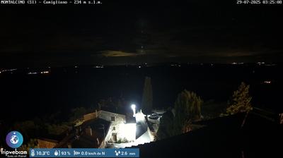 immagine della webcam nei dintorni di Monte Amiata: webcam Montalcino