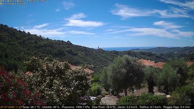 immagine della webcam nei dintorni di Molini di Triora: webcam Dolcedo