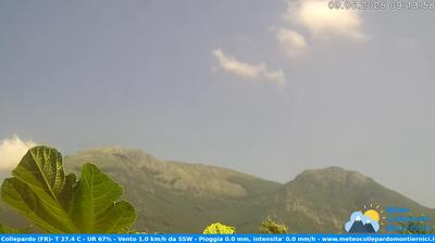 immagine della webcam nei dintorni di Piglio: webcam Collepardo