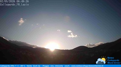 immagine della webcam nei dintorni di Giuliano di Roma: webcam Collepardo