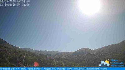 immagine della webcam nei dintorni di Giuliano di Roma: webcam Collepardo