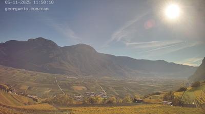 immagine della webcam nei dintorni di Caldaro sulla Strada del Vino: webcam Cortaccia sulla Strada del Vino