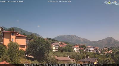 Preview delle webcam di Campoli del Monte Taburno › Nord-Est: Foglianise - Vitulano - Camposauro - Monte Pentime - Monte Caruso