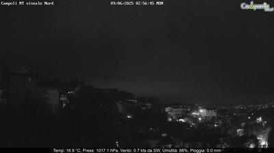 immagine della webcam nei dintorni di Piedimonte Matese: webcam Campoli del Monte Taburno