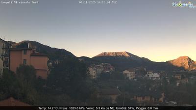 immagine della webcam nei dintorni di Piedimonte Matese: webcam Campoli del Monte Taburno