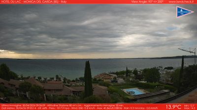 immagine della webcam nei dintorni di Peschiera del Garda: webcam Moniga del Garda