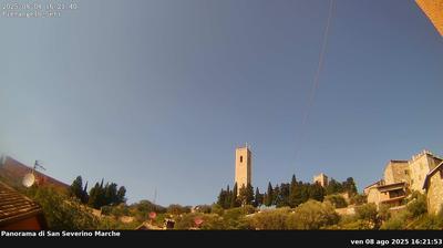 immagine della webcam nei dintorni di Castelfidardo: webcam San Severino Marche