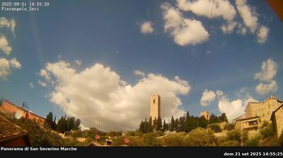 immagine della webcam nei dintorni di Castelfidardo: webcam San Severino Marche