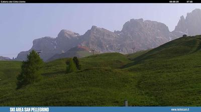immagine della webcam nei dintorni di Passo San Pellegrino: webcam Moena