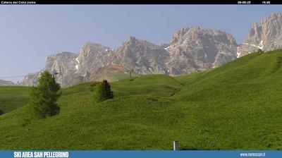 immagine della webcam nei dintorni di Falcade: webcam Passo San Pellegrino