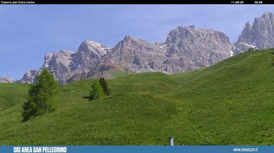 immagine della webcam nei dintorni di Falcade: webcam Passo San Pellegrino