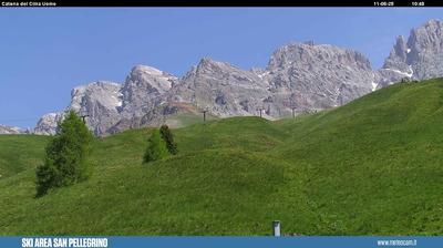immagine della webcam nei dintorni di Canale d'Agordo: webcam Passo San Pellegrino
