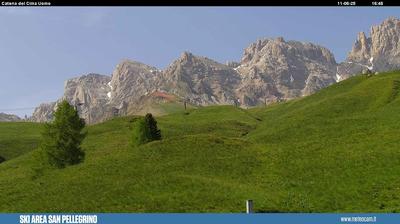 immagine della webcam nei dintorni di Canale d'Agordo: webcam Passo San Pellegrino