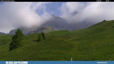 immagine della webcam nei dintorni di Canale d'Agordo: webcam Passo San Pellegrino