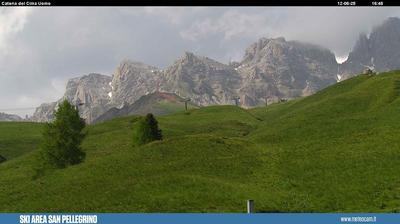 immagine della webcam nei dintorni di Canale d'Agordo: webcam Passo San Pellegrino
