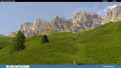 immagine della webcam nei dintorni di Malga Ciapela: webcam Passo San Pellegrino