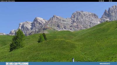 immagine della webcam nei dintorni di Falcade: webcam Passo San Pellegrino