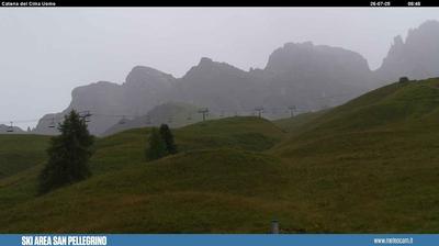 immagine della webcam nei dintorni di Gosaldo: webcam Passo San Pellegrino
