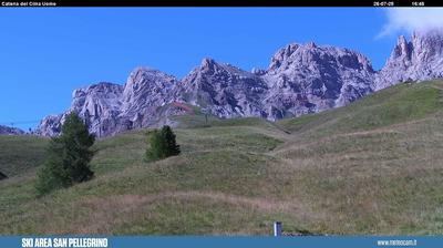 immagine della webcam nei dintorni di Pale di San Martino: webcam Passo San Pellegrino