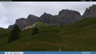 immagine della webcam nei dintorni di Cima Portavescovo: webcam Passo San Pellegrino