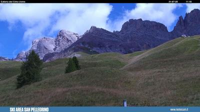 immagine della webcam nei dintorni di Canale d'Agordo: webcam Passo San Pellegrino