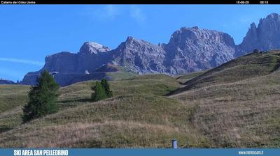 immagine della webcam nei dintorni di Malga Ciapela: webcam Passo San Pellegrino