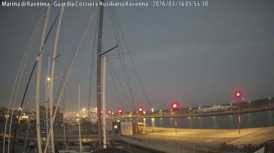 immagine della webcam nei dintorni di Villafranca di Forlì: webcam Marina di Ravenna