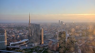 immagine della webcam nei dintorni di Milano Conca del Naviglio: webcam Milano Centro Direzionale