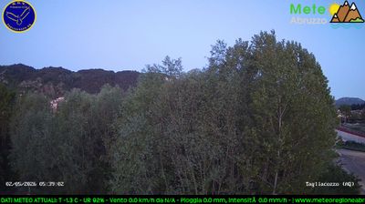 immagine della webcam nei dintorni di Rocca di Cambio: webcam Tagliacozzo