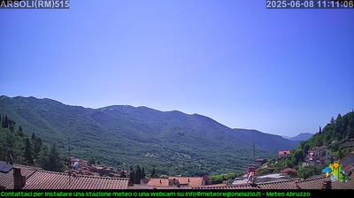 immagine della webcam nei dintorni di Guadagnolo: webcam Arsoli