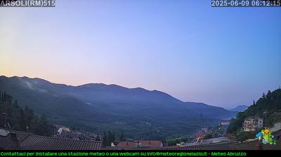 immagine della webcam nei dintorni di Mandela: webcam Arsoli