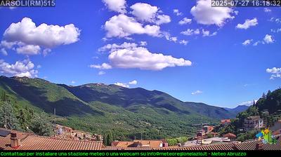 immagine della webcam nei dintorni di Guadagnolo: webcam Arsoli