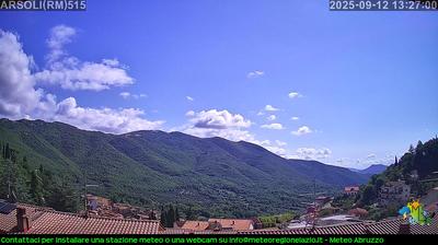 immagine della webcam nei dintorni di Monte Livata: webcam Arsoli