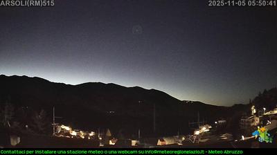 immagine della webcam nei dintorni di Guadagnolo: webcam Arsoli