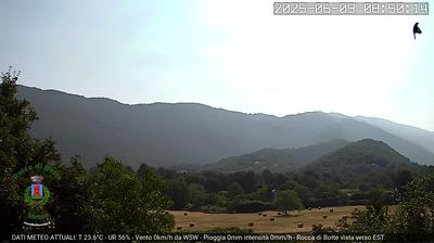 immagine della webcam nei dintorni di Capranica Prenestina: webcam Rocca di Botte
