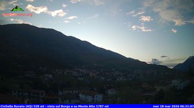 immagine della webcam nei dintorni di Campo Staffi: webcam Civitella Roveto