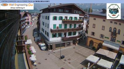 Preview delle webcam di Cortina d'Ampezzo › Nord-Ovest: Corso Italia