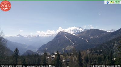 immagine della webcam nei dintorni di Carosello 3000: webcam Lanzada