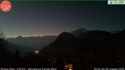 immagine della webcam nei dintorni di Chiesa in Valmalenco: webcam Lanzada