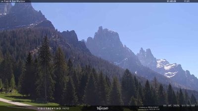 immagine della webcam nei dintorni di Passo di Gobbera: webcam Pale di San Martino
