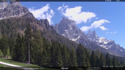 immagine della webcam nei dintorni di San Martino di Castrozza: webcam Pale di San Martino