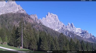 immagine della webcam nei dintorni di Imer: webcam Pale di San Martino
