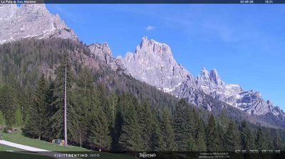 immagine della webcam nei dintorni di Voltago Agordino: webcam Pale di San Martino