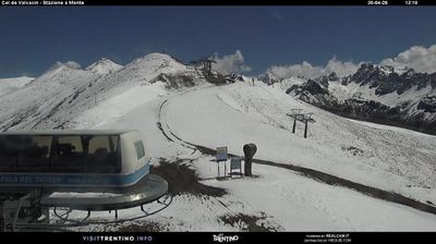 immagine della webcam nei dintorni di Cima Portavescovo: webcam Pozza di Fassa