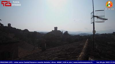 immagine della webcam nei dintorni di Castel del Piano: webcam Proceno
