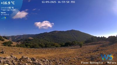 immagine della webcam nei dintorni di Termini Imerese: webcam Piano Battaglia